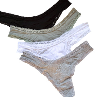 Thong Four Pack - Basic Mix
